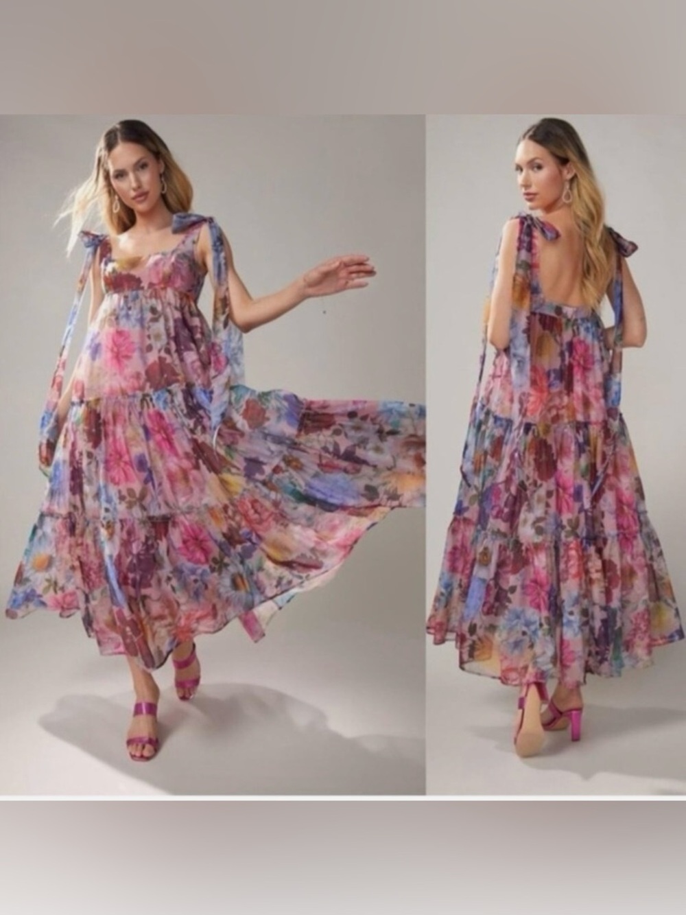 Francesca’s Floral Maxi Dress 💐